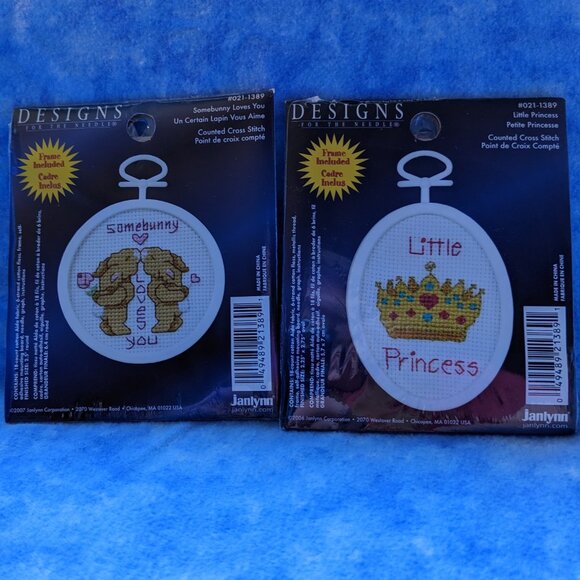 5 counted cross-stitch kits with frames - Picture 3 of 4